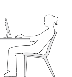 sitting posture at desk