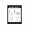 Sitting Posture Poster – Black Background, Framed (Available in 2 Sizes, Black or White Frame) - Image 2