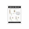 Sitting Posture Poster – Black Background, Framed (Available in 2 Sizes, Black or White Frame) - Image 4