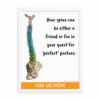 Perfect Posture Spine Framed Poster – Orange, Available in 3 Sizes - Image 6
