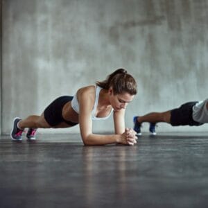 The plank is an excellent exercise to strengthen the core