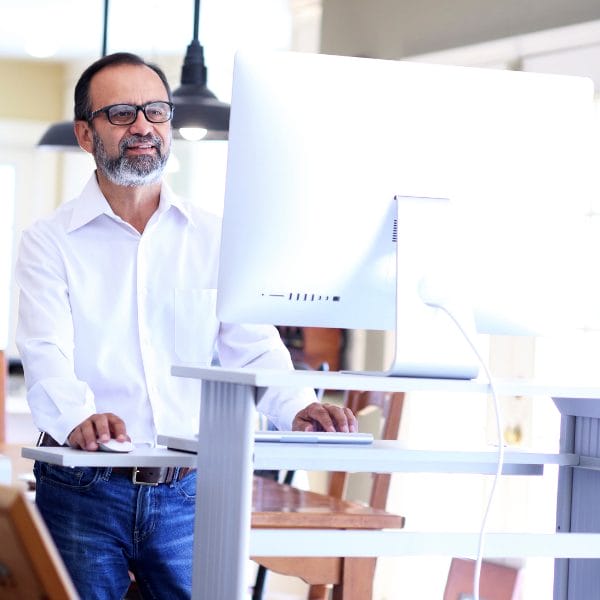 Standing desks come in all shapes and sizes