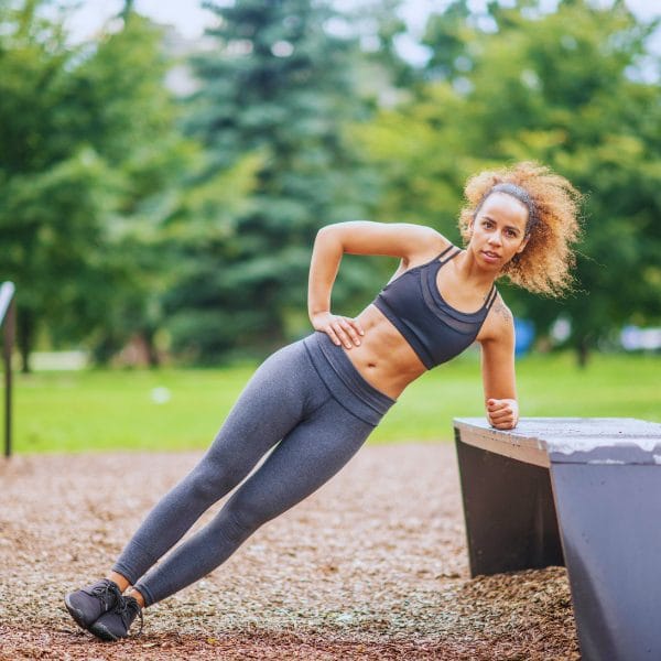 Side plank can be helpful in improving your core