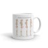 4 Common Posture Patterns White Glossy Mug