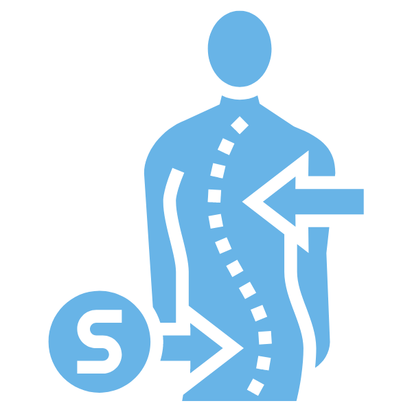 Spinal curves in scoliosis