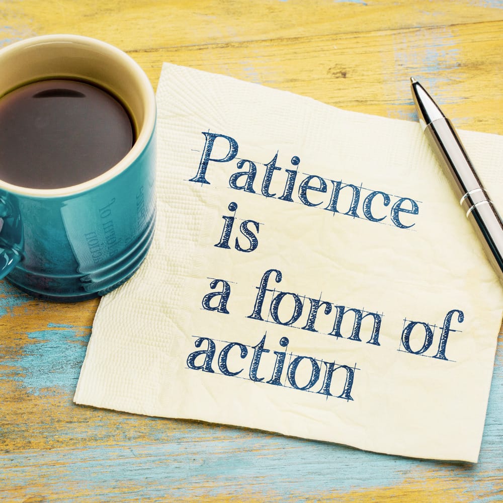 Patience is a form of action