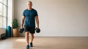 Farmers walk for grip strength training